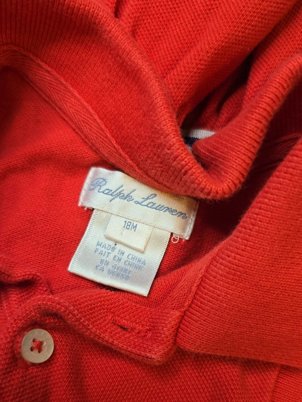 Ralph Lauren Girls' Red Sleeveless Polo Dress